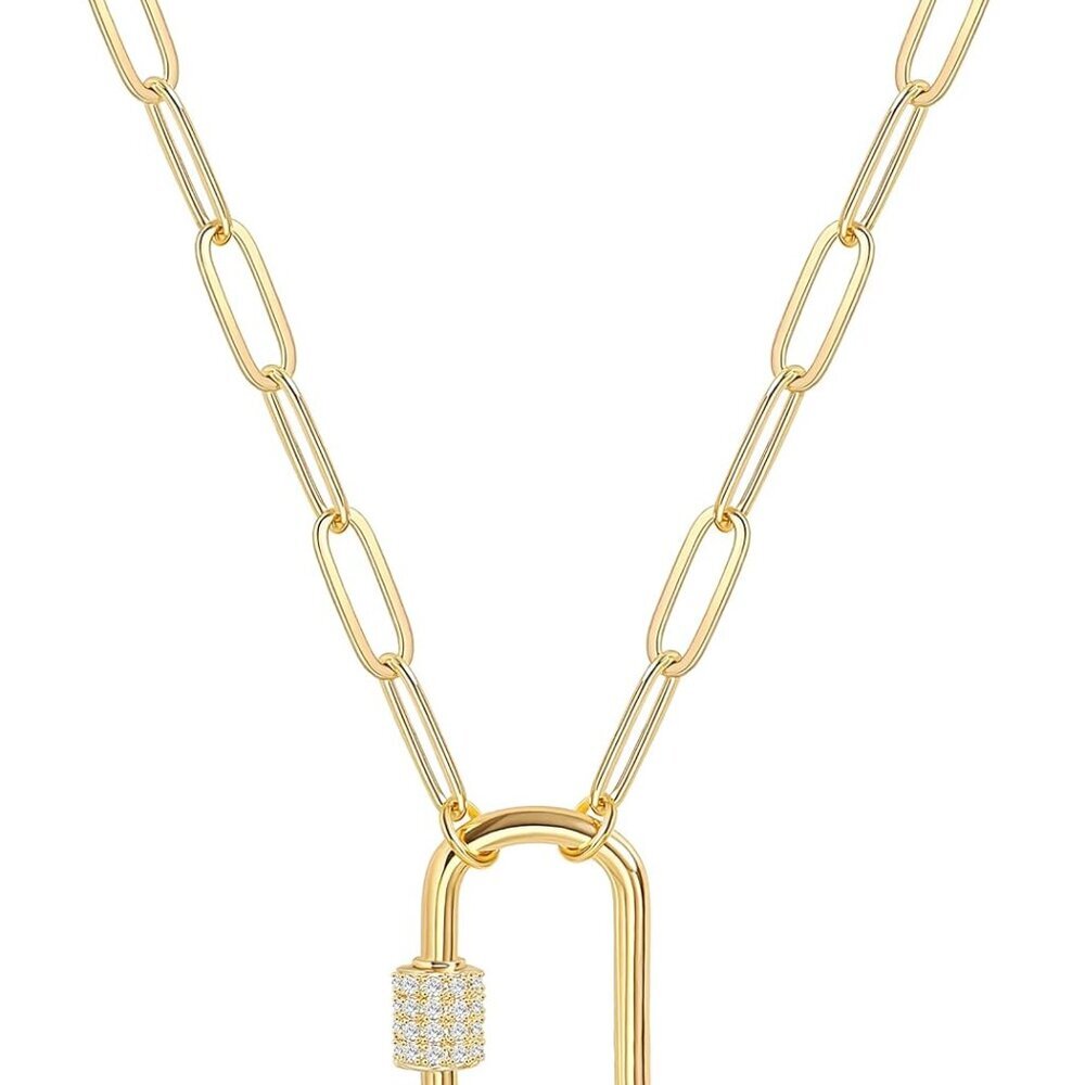 18K Gold Plated Moon Star Lion Evil Eye Love Heart Cross Pendant Necklace Medall